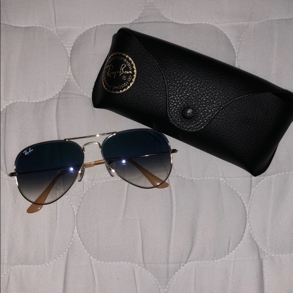 Light blue Gradient Ray Ban Aviators